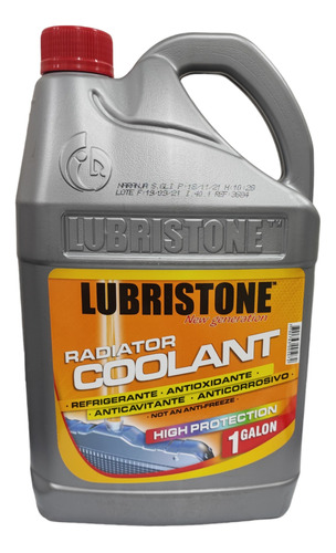 Rerigerante Coolant Lubristone Naranja Galon 3.7 Lt