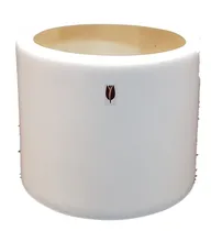 Comprar Maceteros De Fibra De Vidrio. Cilindros Blanco 28 X 26
