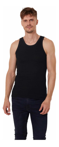 Musculosa Tres Ases Morley Blanco/negro/gris Talle 38 Al 48