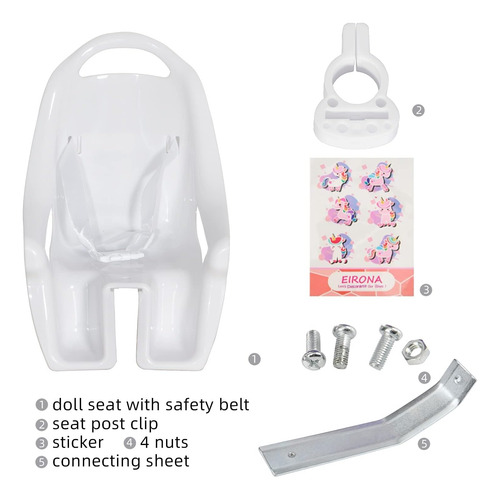 Asiento De Bicicleta De Muñeca Eirona Para Bicicleta Para Ni