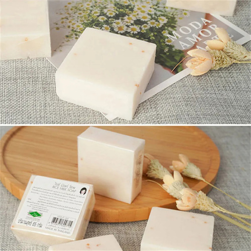 Jabón Thailrice, 65 G, Jabón Original Hecho A Mano En Tailan