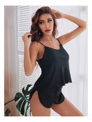 Conjunto De Pijama Casual De Dos Piezas De Verano Para Mujer