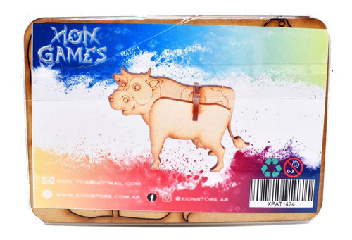 Imagen 3 de 5 de Para Armar - Xion Games Cartoons - Vaca