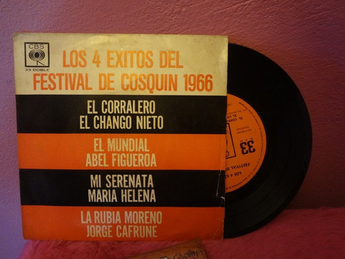 Los 4 Exitos Del Festival De Cosquin 1966 Vinilo