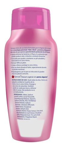 Benzal Odor Block Wash Shampoo Íntimo Diario