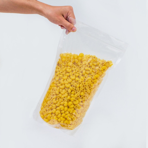 100 Bolsa Stand Up Pouch Con Cierre Transparente De 1000 Grs