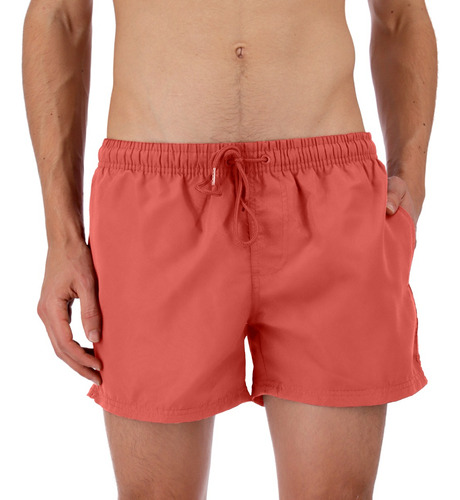 Short De Baño Malla Lisa Para Hombre Traje Secado Rápido