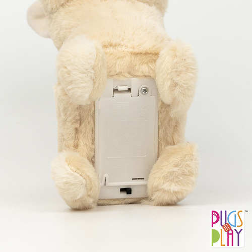 Pugs At Play Peluches 16cm Camino Muevo La Cola Con Sonido L