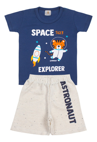Conjunto Infantil Masculino Space Explorer Roupa Menino
