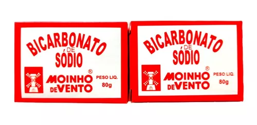 Bicarbonato De Sódio Moinho De Vento 2 Unidades = 80 Gr Cada