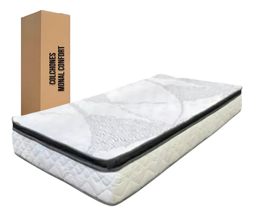 Colchon En Caja Individual Duna Con Colchoneta De 17 Cm