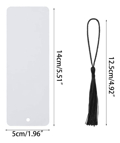Kits De Marcapálogos Con Borlas En Blanco, Papel Kraft, Hech