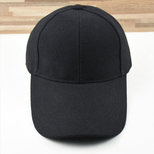 Gorra De Béisbol De Ala Extendida Tejido De Lana De Color