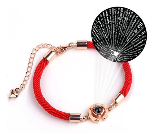 Pulsera Mágica Proyección 100 Idiomas Te Amo Parejas Amor 