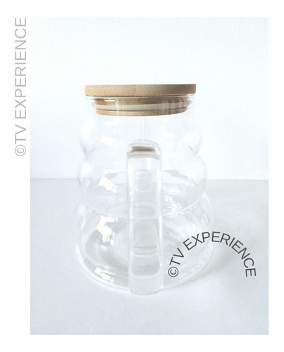 Imagen 5 de 8 de Tetera Vidrio 1 Lt. Para Té En Hebras O Té Blooming
