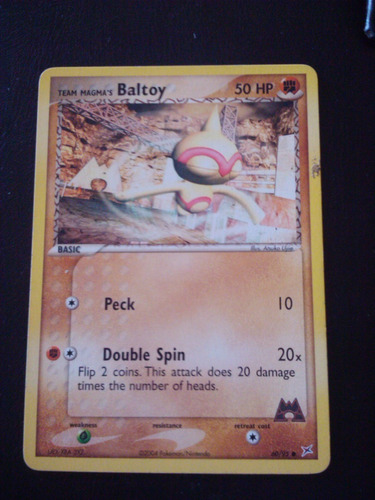 Team Magma's Baltoy - 60/95 Carta Pokemon 