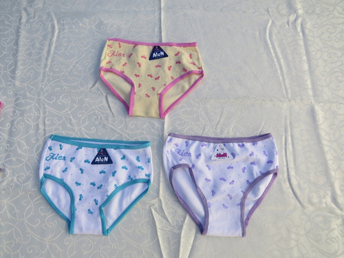 Bombacha Culotte Para Nena Talle 1 X 3 Unidades