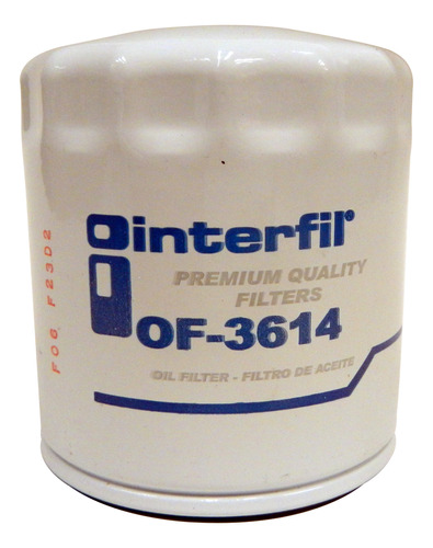 Filtro Aceite Interfil Para Plymouth Grand Voyager 2.4 96-97