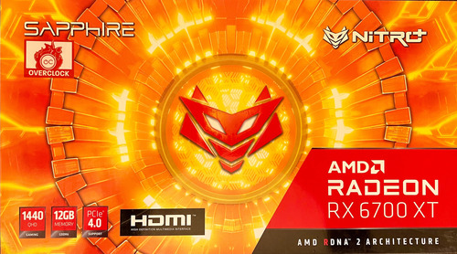 Sapphire Nitro Amd Radeon Rx 6700 Xt 12gb Oc (Usado)
