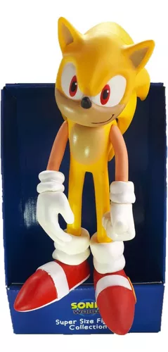 Boneco Super Sonic Amarelo Collection Grande Articulado - Figure Collection  - Bonecos - Magazine Luiza