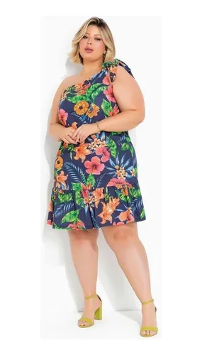 Vestido trapezio hotsell plus size