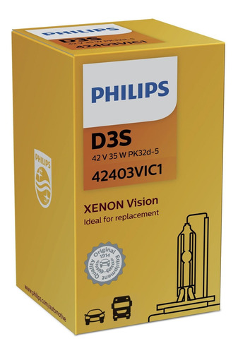 Philips Vision D3s Bombilla De Repuesto Para Faros Delantero