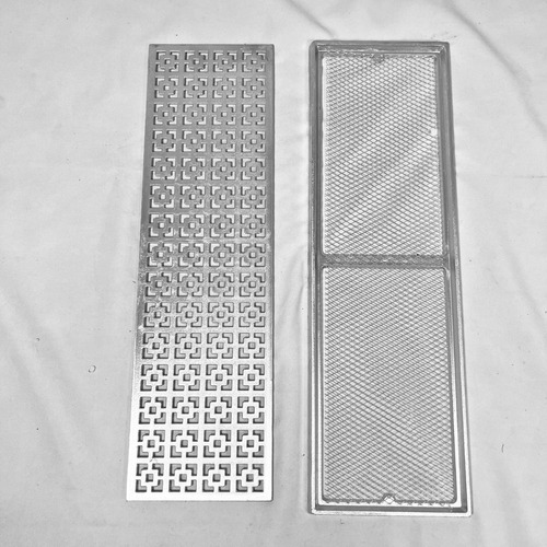 Grelha 15x50 Alumínio Dubai Com Tela E Aro