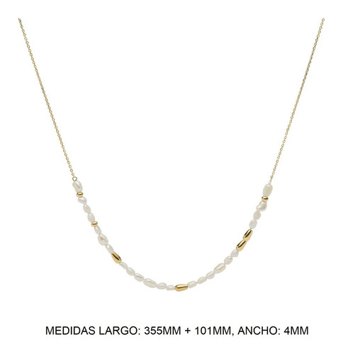 Imagen 5 de 7 de Collar Mujer Fossil Classic Perlas
