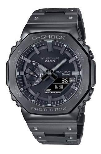 Reloj Casio G-shock GM-B2100BD-1ADR *bluetooth E Solar correa color negro bisel color negro Color de fondo negro