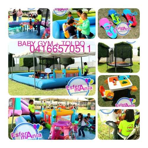 Imagen 3 de 5 de Inflables Baby Gym Malla Elástica Water Ball Perros Caliente