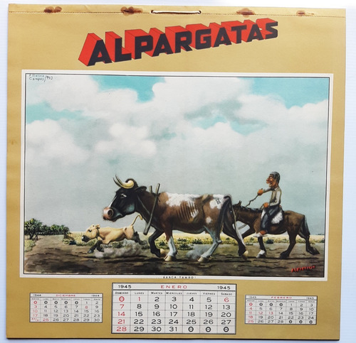 Imagen 4 de 10 de Molina Campos Colección 12 Almanaques Alpargatas Ro 028