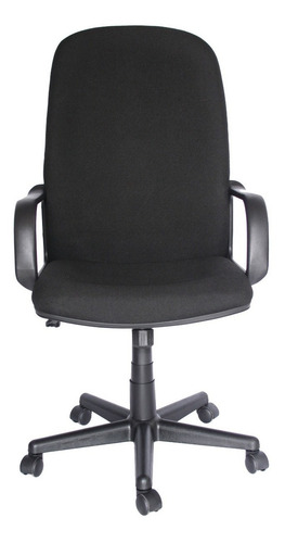 Silla Secretarial Cómoda Para Oficina Con Descansabrazos Color Negro