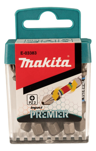 Puntas De Impacto Pz2 X 2 Premier 10 Piezas Makita E03383