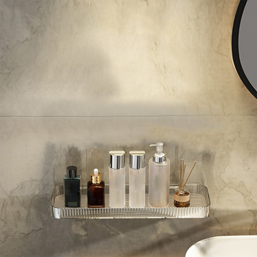 Estante De Almacenamiento De Pared Para Baño, Baño, Transpar