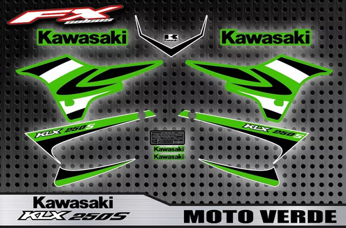 Calcos Opcionales Kawasaki Klx 250s 2011 Fxcalcos2