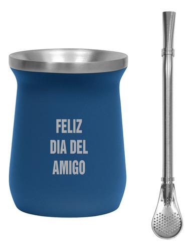 Mate Acero Premium Personalizado Laser Logo Nombre Frase