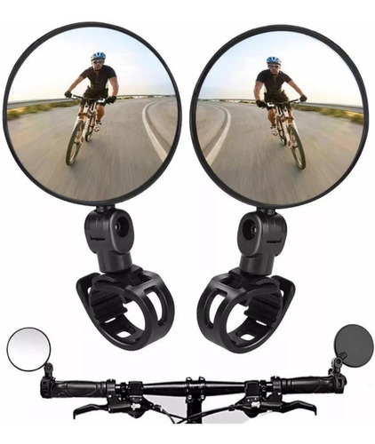 Dos Espejos Retrovisores Para Bicicletas, 360 Gran Angular
