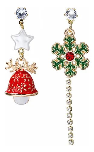 comprar Aretes De Navidad Para Niñas Aretes De Copos De Nieve De Nav