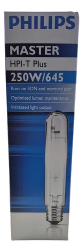 Lampara Mercurio Halogenado 250w E40 Philips Master Hpi-plus