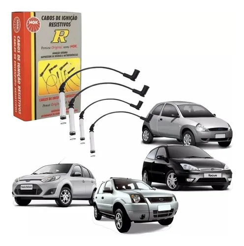 comprar Jogo Cabos De Velas Ford Fiesta Ka Courier Focus Zetec Rocam