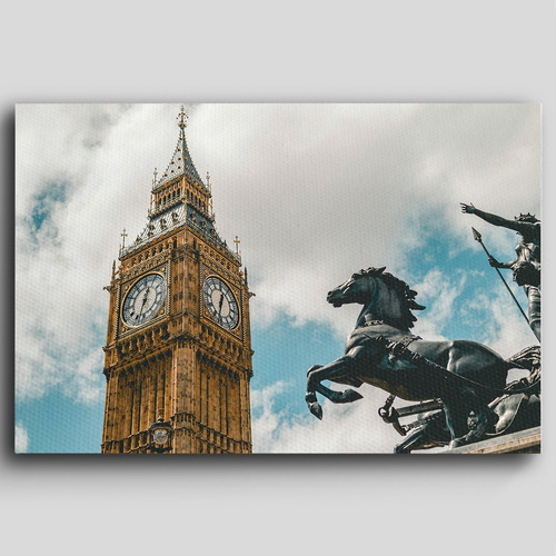 Cuadro Decorativo Canvas Londres Big Ben Paisaje Arte 50*60