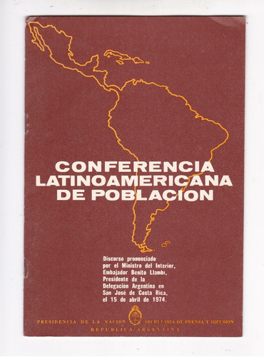 Cuadernillo Conferencia Latinoamericana De Población Llambí