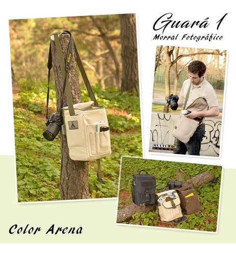 Morral Fotografico P/ Nikon D7500 Multitac Guara 1 Bolso Fun