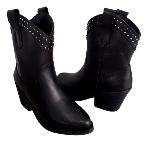 Botas Texanas Clásicas Mujer Caña Media Cuero Savage Gz90