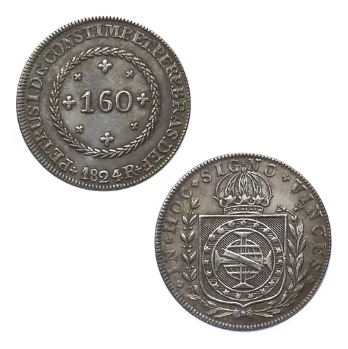 Moeda de cobre Brasil, V reis 1781, apresenta um pequen