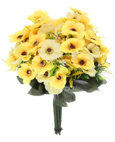 Flores Artificiales Meccanixity 12 Ramos, Flores De Hortensi