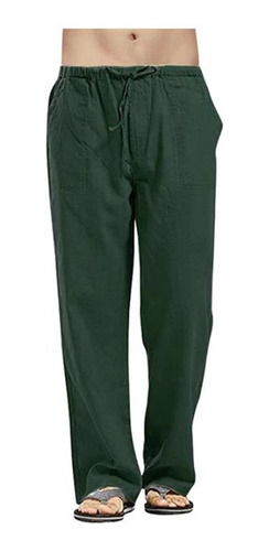 Pantalones De Hombre Empalme Estampado Mono Bolsillo Sport W