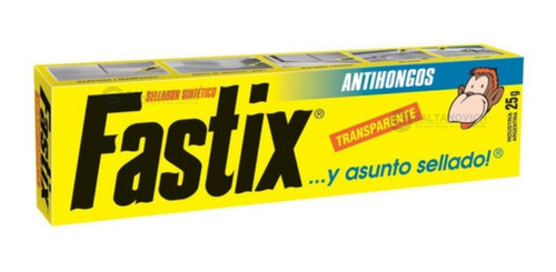 Imagen 3 de 4 de Pegamento Fastix Antihongos Transparente 25 Grs Sellador