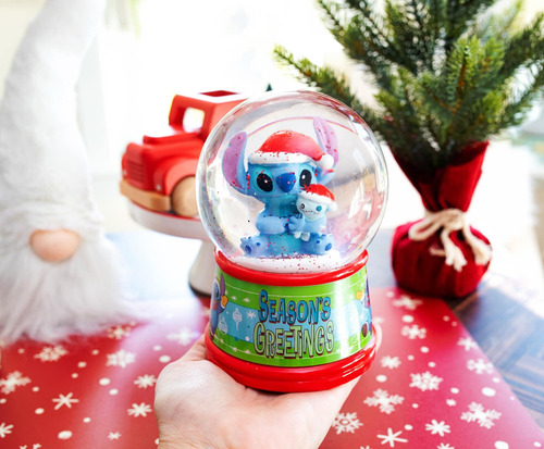 Snow Globe Disney Lilo & Stitch Season's Greetings Ligh-up