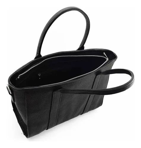 Cartera Mujer Dinobutelli Bolso Cuero Legitimo Reforzado Negro Cuero Níquel Negro